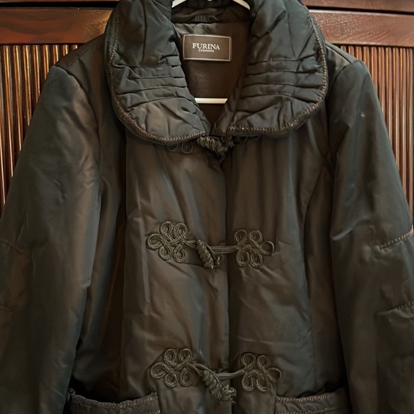 Vintage  Chinese Puffer jacket with toggles ! - Picture 3 of 4